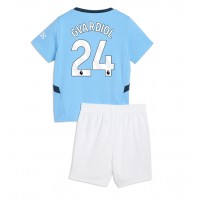 Echipament fotbal Manchester City Josko Gvardiol #24 Tricou Acasa 2024-25 pentru copii maneca scurta (+ Pantaloni scurti)